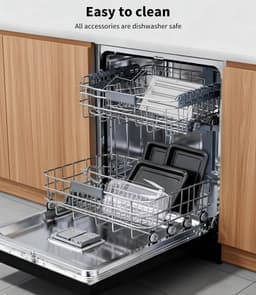 Grote Heteluchtfriteuse 23L met Mini-Oven Functie, 2600W en Touchscreen — thumbnail 4