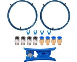 PTFE Buis Set voor 3D Printer met Koppelingen en Snijder - 1.75mm Filament