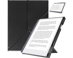 Beschermhoes voor 10.3 inch Digitale E-Ink Tablet met Opvouwbare Standaard en Pennenhouder - Zwart