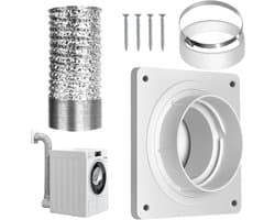Afvoerset Droger en Zondroogrek voor Wasmachine en Ventilator - Universele Binnendrainage