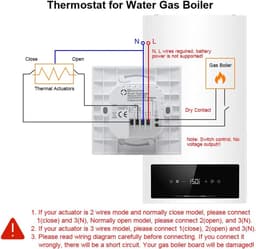 Slimme WiFi Thermostaat voor Vloerverwarming en Gas Boiler - Programmeerbaar & Spraakbesturing — thumbnail 5