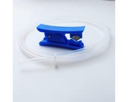 PTFE Buis voor 3D-printer (1 Meter) - 2mm ID x 4mm OD - Transparant met Snijder