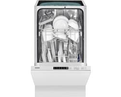 Inbouwvaatwasser 45 cm Breed Wit - Compacte Vaatwasser