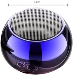 TuseRxln Draagbare speaker – Bluetooth-luidspreker – Waterdichte minispeaker met subwoofer – 1 stuks – Zwart — thumbnail 5
