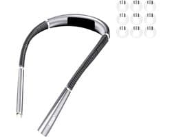 Oplaadbare Leeslamp met 3 Lichtstanden - Flexibele Boekenlamp voor in Bed, Reizen en Breien