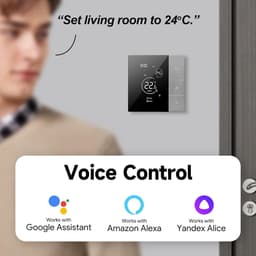 Smart Home Thermostaat WIFI Water Verwarming - 3A Tuya Smart Life APP Bediening - Google Home Amazon Alexa Voice Command Compatibel — thumbnail 4