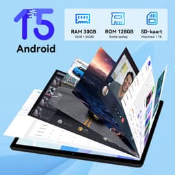 Hotlight G9 - Android 15 Tablet - 11.5 inch - 30(6+24)GB RAM/128GB ROM– 8400mAh - 2K Schermo Ultra - Zwart — thumbnail 4