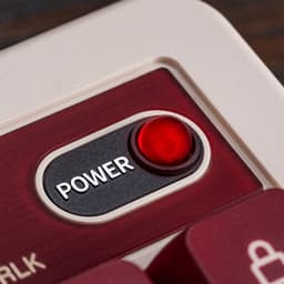 8Bitdo Retro 108 toetsenbord Gamen USB + RF Wireless + Bluetooth Bordeaux rood, Wit — thumbnail 5