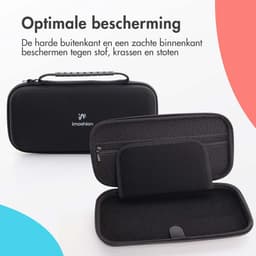 imoshion Case geschikt voor Nintendo Switch 2 / Nintendo Switch (OLED) - Hoes met Ritsvak en Handvat - Accessoires - Zwart — thumbnail 2