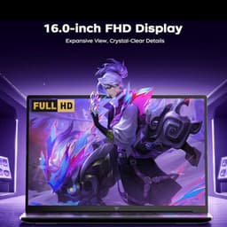 ACEMAGIC RX16 16 inch Full HD Gaming Laptop - AMD Ryzen 7 H255 (8/16, tot 4.9GHz) - 24 GB DDR5 RAM - 512 GB SSD - AMD Radeon™ 780M -Windows 11 Pro Notebook - WIFI 6 — thumbnail 5