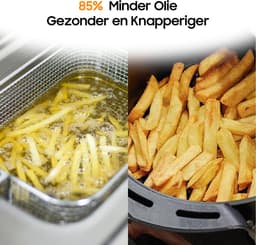 Dewelling AF8007 – 9L XL Heteluchtfriteuse – 1800W Airfryer – Zichtvenster — thumbnail 3