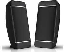 Oneay Kleine laptopluidsprekers, bedrade USB-voeding, 2.0 mini draagbare luidsprekers voor desktopcomputer/pc/laptop