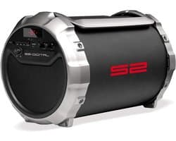 S-Tube XL Draagbare Bluetooth Luidspreker met Subwoofer - Draadloos BT, FM, AUX, USB/SD MP3 - Goede Batterij voor Thuis en Onderweg