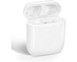 Draadloos oplaadhoesje wit voor AirPods 2 en 1 - vervangende lader met koppelknop