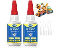 Kunststoflijm 35 g, 2 stuks - Transparant, Waterdicht & Hittebestendig - Voor 3D printen, Acryl, ABS, PVC, PLA, Speelgoed, Modellen, DIY