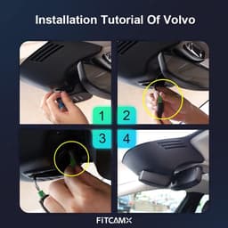 SnelShoppen - Dash Cam Voor Volvo XC60/S90 2018-2021 - 4K Auto Recorder Met Nachtzicht, WiFi, Loopopname, 64GB Geheugen, Eenvoudige Installatie — thumbnail 4