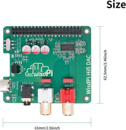 HiFi DAC Audiokaart voor Raspberry Pi met RCA en Hoofdtelefoon Output — thumbnail 3