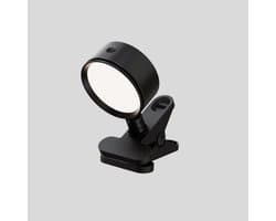 Draaibare Klemleeslamp met 5000mAh Accu - 3 Lichtkleuren & Dimbare Afstandsbediening