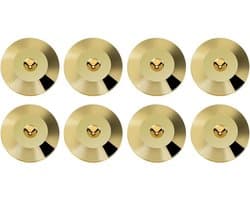 Luidsprekerstandaard schokdempende pads met spikes voor audiosysteem - Gouden voetenbescherming