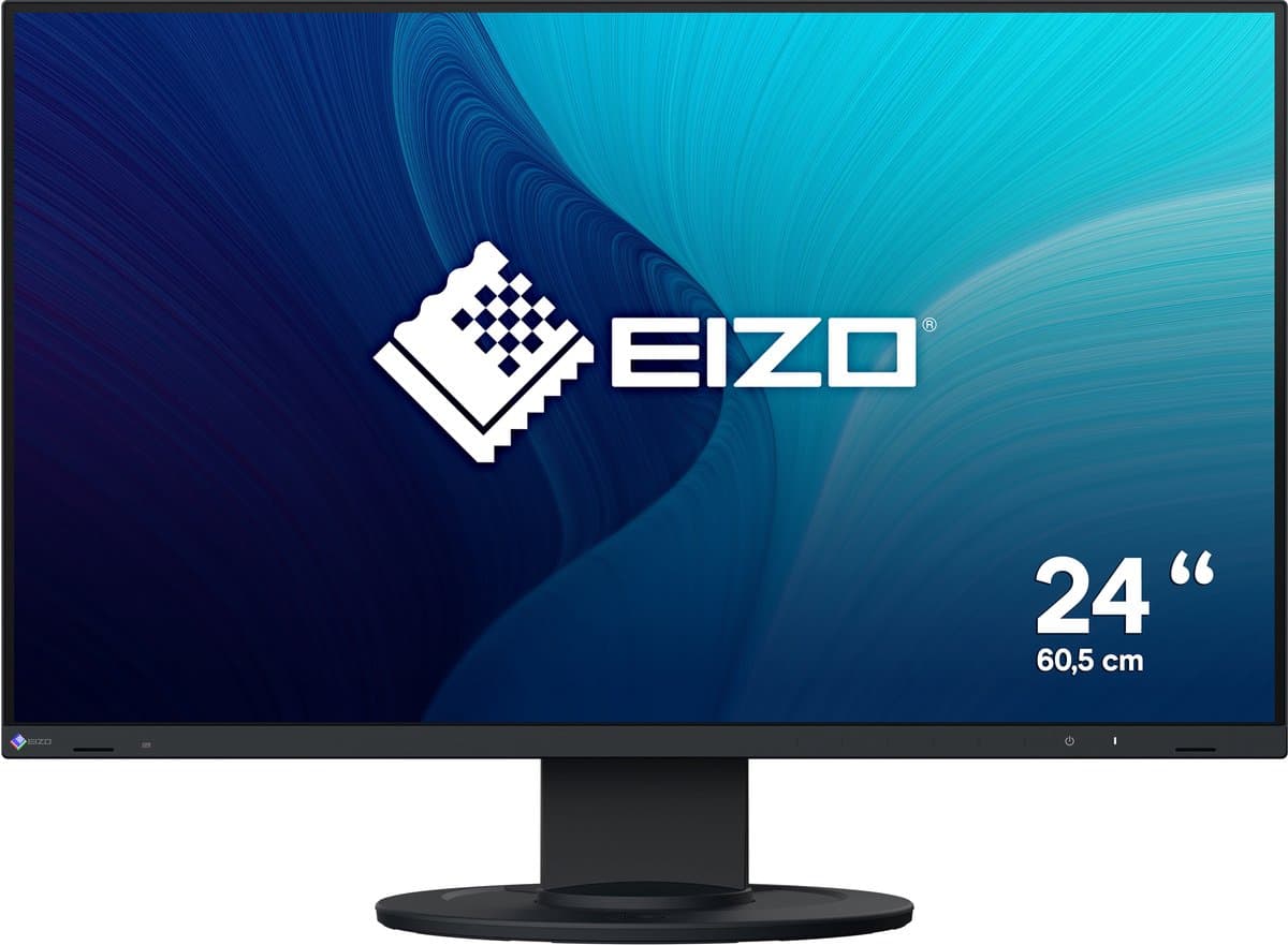 EIZO FlexScan EV2400R-BK computer monitor 60,5 cm (23.8") 1920 x 1080 Pixels Full HD LCD Zwart — afbeelding 1