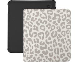 Lunso Geschikt voor Kobo Libra Colour hoesje (7 inch) - Vegan Saffiano Leren Sleep Cover - Calm Serengeti