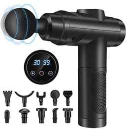 Draadloos massagepistool met 10 opzetstukken en touchscreen - Krachtige percussiemassage voor spierherstel — thumbnail 1