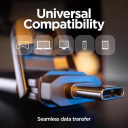 Draagbare SSD - Externe Opslag - Snelle Data Transfer - Ultrasnelle USB 3.2 - 1 TB Capaciteit - Zwart — thumbnail 3
