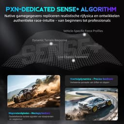 PXN VD6 Bundel - Sim Racing Stuur - Direct Drive 6 Nm - W AS Racestuur - PD HM Hall Pedalen - 400° Rotatie - Vibratiefeedback - PC Windows 7-11 - Zwart — thumbnail 3