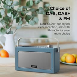 DAB+ en FM radio, draagbare Bluetooth speaker met oplaadbare accu — thumbnail 3