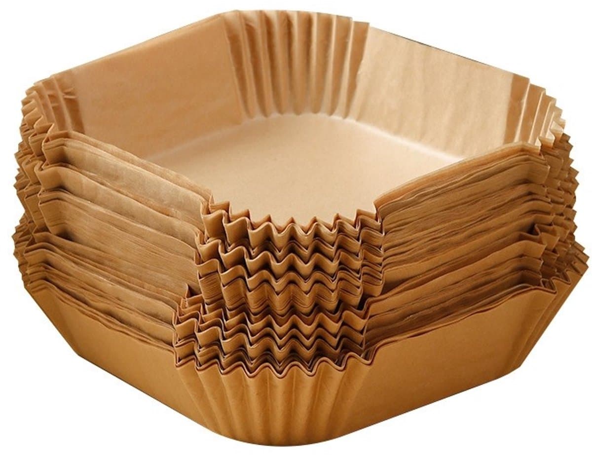 Airfryer papieren voering Non Stick folie Waterdicht vetvrij 100 stuks — afbeelding 1