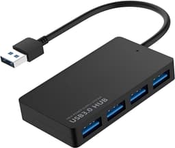 4-poorts USB Hub - Extra poorten - Apparaten aansluiten - Snelle dataoverdracht - Compact ontwerp — thumbnail 5