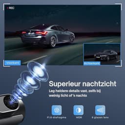 mavoa®Dashcam - Dashcam Voor Auto - Dashcam Voor En Achter - — thumbnail 4
