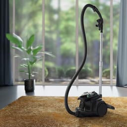 Stofzuiger Zonder Zak - Cilinderstofzuiger - Grondige Reiniging - Cycloontechnologie - 1.6 Liter Container - Zwart — thumbnail 5