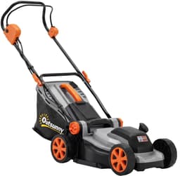 Elektrische Grasmaaier - 1200 W - 34 cm maaibreedte - 35 liter Opvangbak - Mulchfunctie - 6 Instelbare Maaihoogtes (25–75 mm) – in Hoogte Verstelbare Handgrepen (90-100 cm)- Tuingereedschap voor Gazon — thumbnail 1