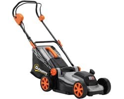 Elektrische Grasmaaier - 1200 W - 34 cm maaibreedte - 35 liter Opvangbak - Mulchfunctie - 6 Instelbare Maaihoogtes (25–75 mm) – in Hoogte Verstelbare Handgrepen (90-100 cm)- Tuingereedschap voor Gazon