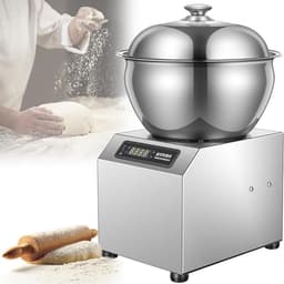 Elektrische Deegmixer - Kneedmachine Spiraal - Bakkerij Restaurant - Dubbele Rotatie Motor - 5kg Capaciteit - Zilver — thumbnail 1