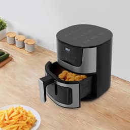 Grote Heteluchtfriteuse - Airfryer XL - Snel Koken - Groot Kijkvenster - 7 Liter Capaciteit - Zwart Zilver — thumbnail 3