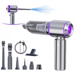 Kruimeldief Snoerloos - Handstofzuiger - 15.000 Pa zuigkracht - Auto Stofzuiger - Kruimelzuiger - 100W - Airduster - Zuigen & Blazen — thumbnail 1