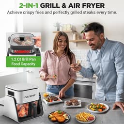 Heteluchtfriteuse en Grill Combo met Transparante Kom - 7 Programma's — thumbnail 3