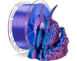 Zijdeglans PLA Filament 1.75mm Tweekleurig Roze Blauw voor 3D Printer, 1kg