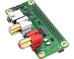 High-Res DAC Geluidskaart voor Raspberry Pi 5/4/3B+/Zero 2W - PCM5122 Audio Shield met RCA & 3.5mm Uitgang