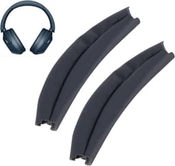 Vervanging Hoofdband Pad - Set van 2 Stuks, Premium Eiwit Lederen Kussenhoes, Verbeterd Comfort, WH-XB910N Compatibel — thumbnail 5