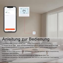 Slimme Wifi Thermostaat Programmeerbaar voor Elektrische Vloerverwarming en Radiator — thumbnail 5