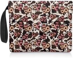 Boekenbeschermer - Boekomslag - Boeken Beschermen - Wasbaar en Duurzaam - 30 x 22 cm - Zonnebloem Koe Print