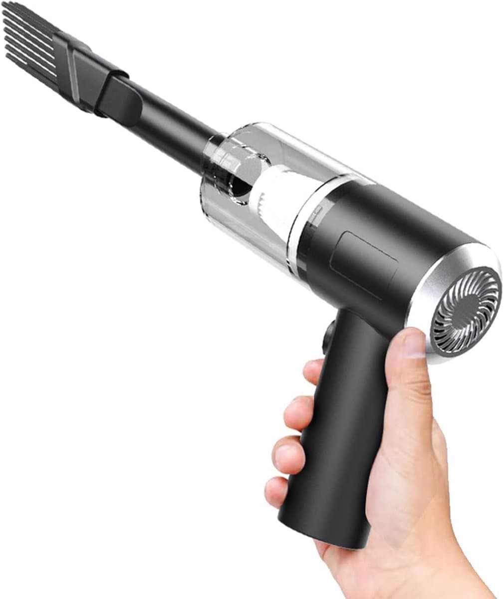 3 in 1 Autostofzuiger Draadloze handheld stofzuiger - Mini draagbare, USB snoerloze, oplaadbare mini-stofzuiger Geschikt voor auto's, huizen en kantoren — afbeelding 1