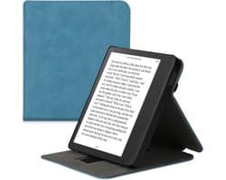 E-reader Hoes Geschikt voor Tolino Vision 6 - PU Leer Beschermhoes in Petrol