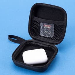 In-Ear Headphone Bag - In Ear Headphones Protective Case - Earphones Case Cover for Headphones in Black — thumbnail 1