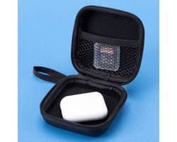 In-Ear Headphone Bag - In Ear Headphones Protective Case - Earphones Case Cover for Headphones in Black