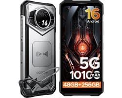 DOOGEE S200 VIP 5G - AI telefoon- Robuuste Smartphone - 32 GB RAM+256 GB ROM (2TB/TF) - Android 16 - MediaTek 7050 - 10100 mAh + 33 W - 6,72 inch FHD+120 Hz - 1,32 inch AMOLED - 100 MP + 20 MP - Dual SIM Dual Standby - NFC - Botgeleidingsheadset