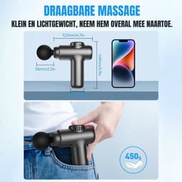 SCH® Massage Gun Professioneel - Massage Gun - Zwart - 13cm x 15cm x 5cm — thumbnail 5